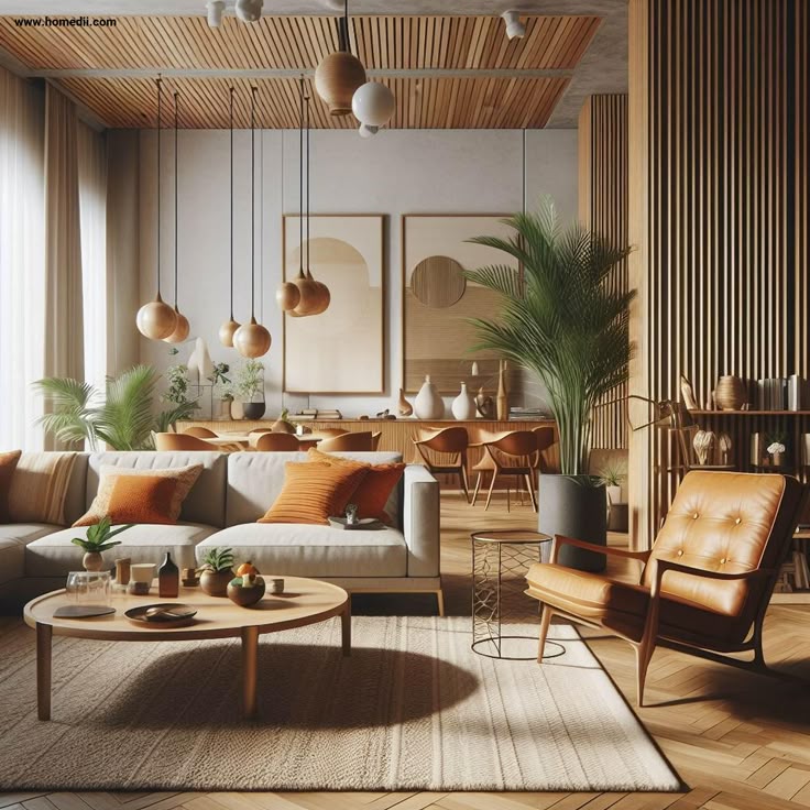 Use of natural materials supporting Vastu balance